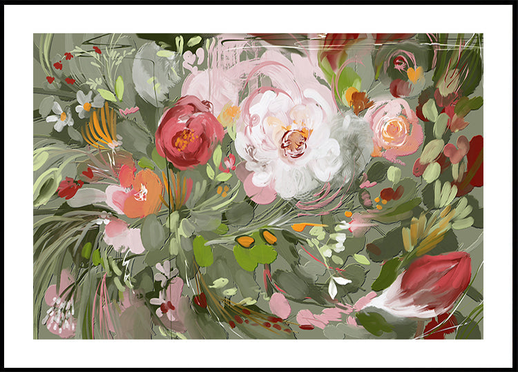 Floral Whirlwind Plakat
