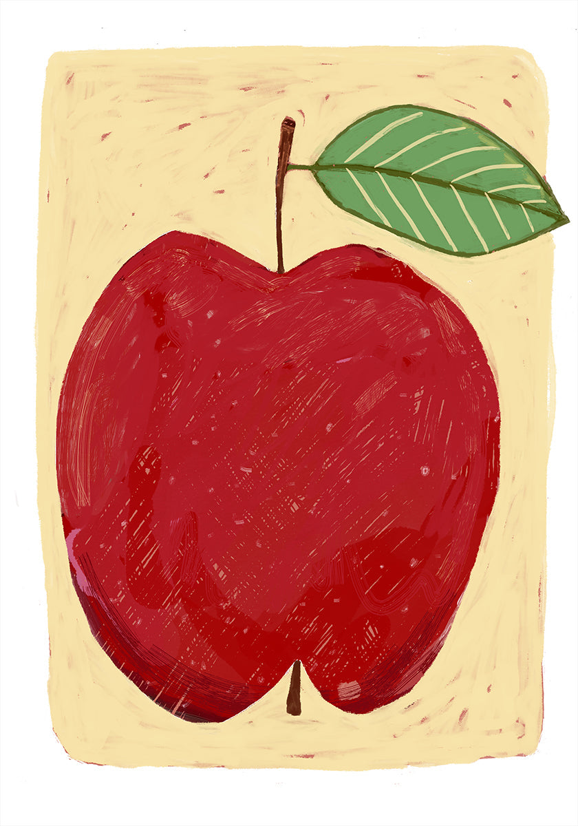 Big red apple Plakat