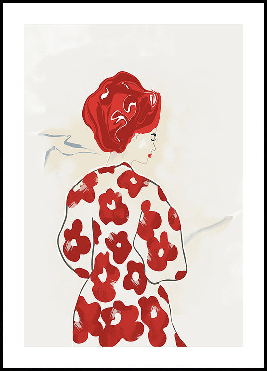 Red Wildflowers Plakat