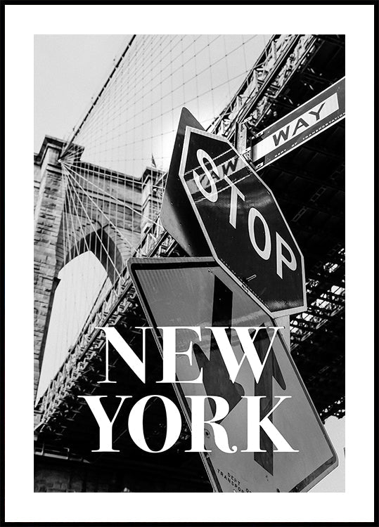 NYC Brooklyn Bridge Plakat