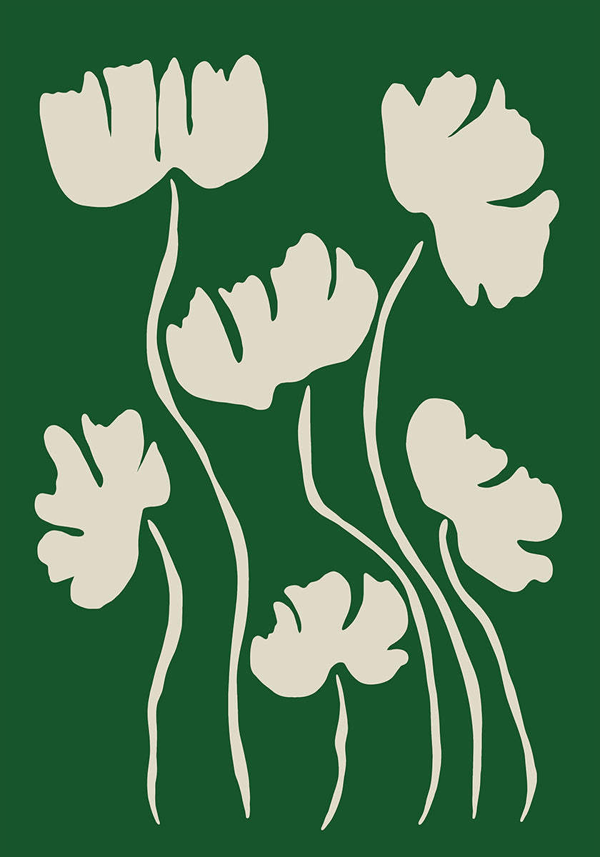 The magical Green floral Plakat