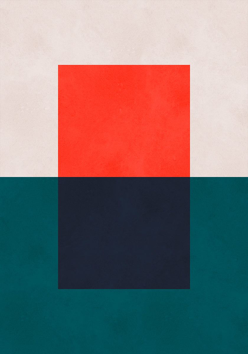 Overlapping geometry 4 Plakat