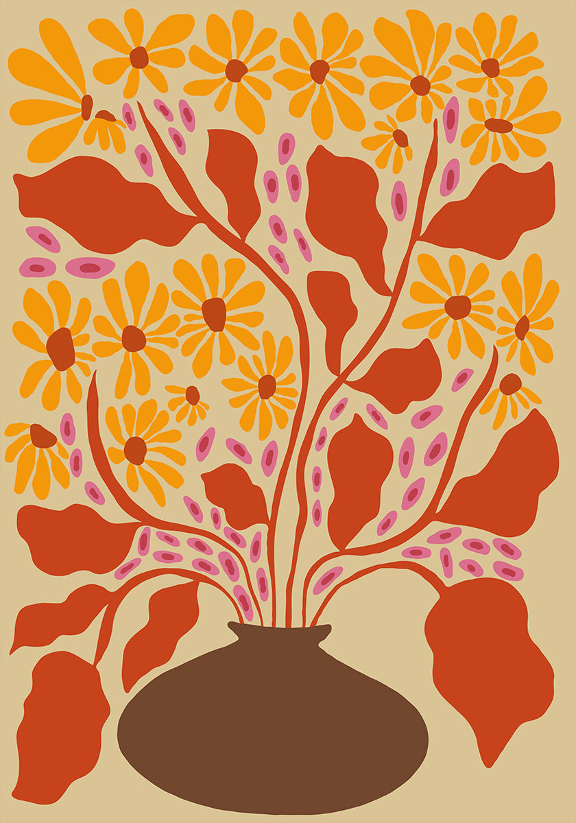 Retro Patal Pottery Plakat