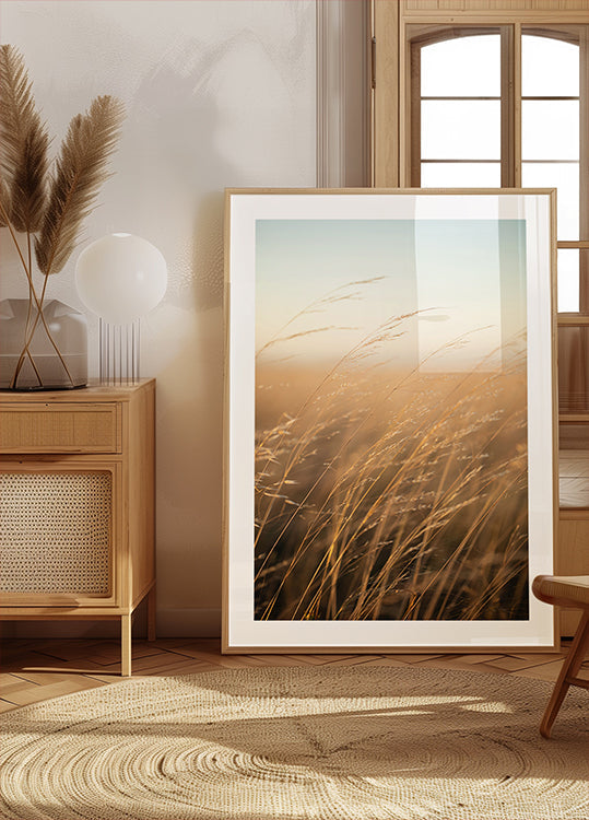 Golden Prairie Grass Plakat
