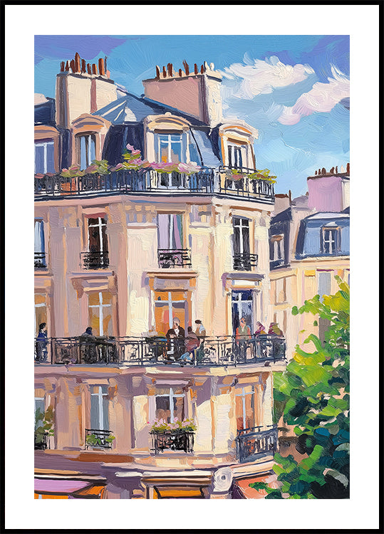 Paris Building Plakat