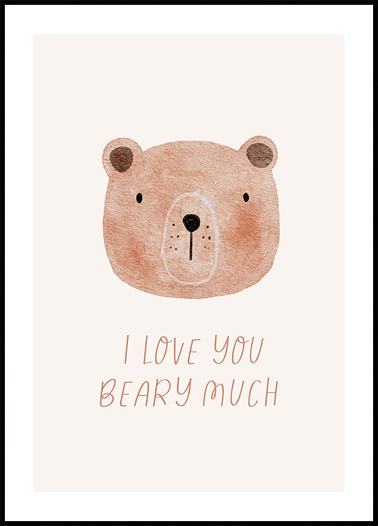Baby - I Love You Beary Much Plakat