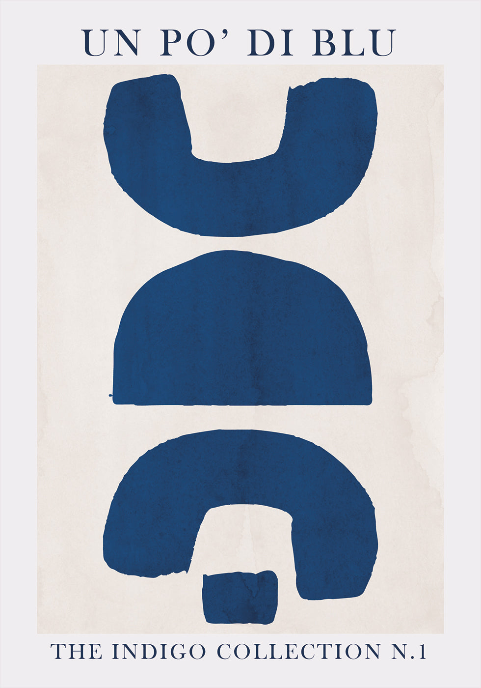 Blue Shapes Art Plakat