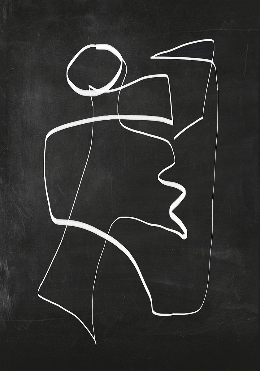 Abstract Line Art 6 2 Plakat