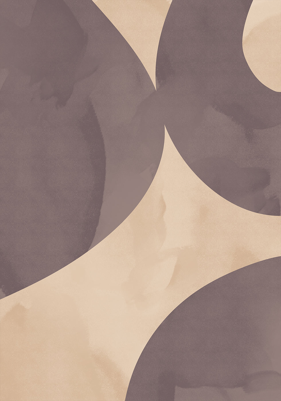Soft Flow, Abstract Shapes Plakat