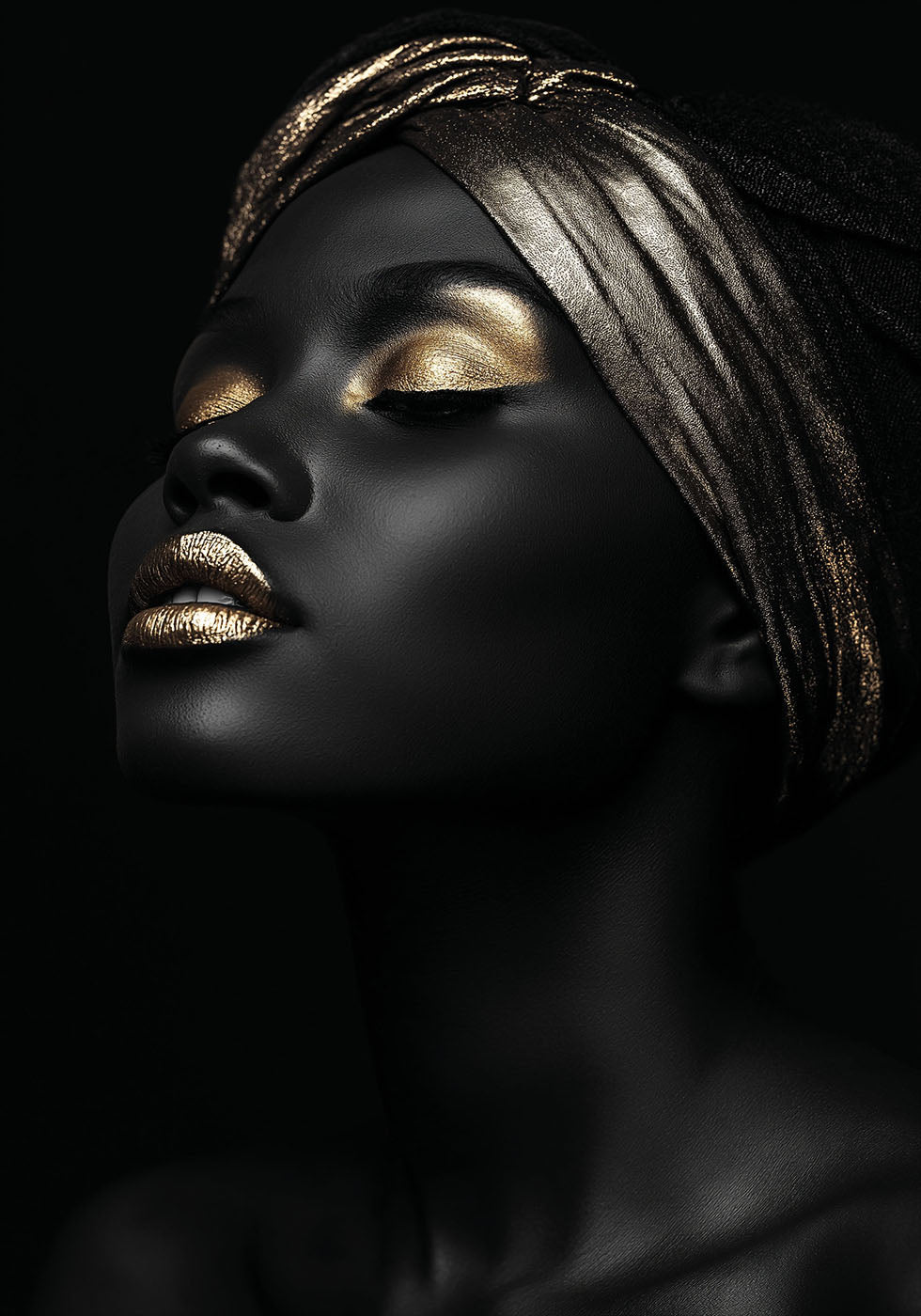 African Golden Woman II Plakat
