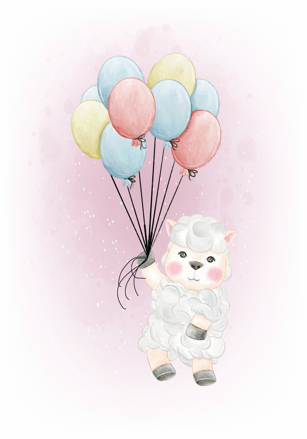 Animals And Balloons No. 4 Plakat