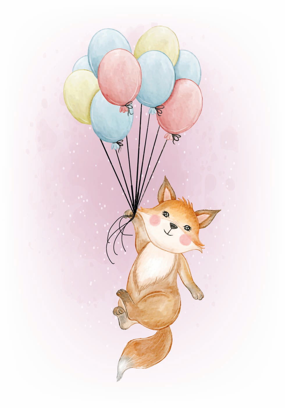 Animals And Balloons No. 5 Plakat