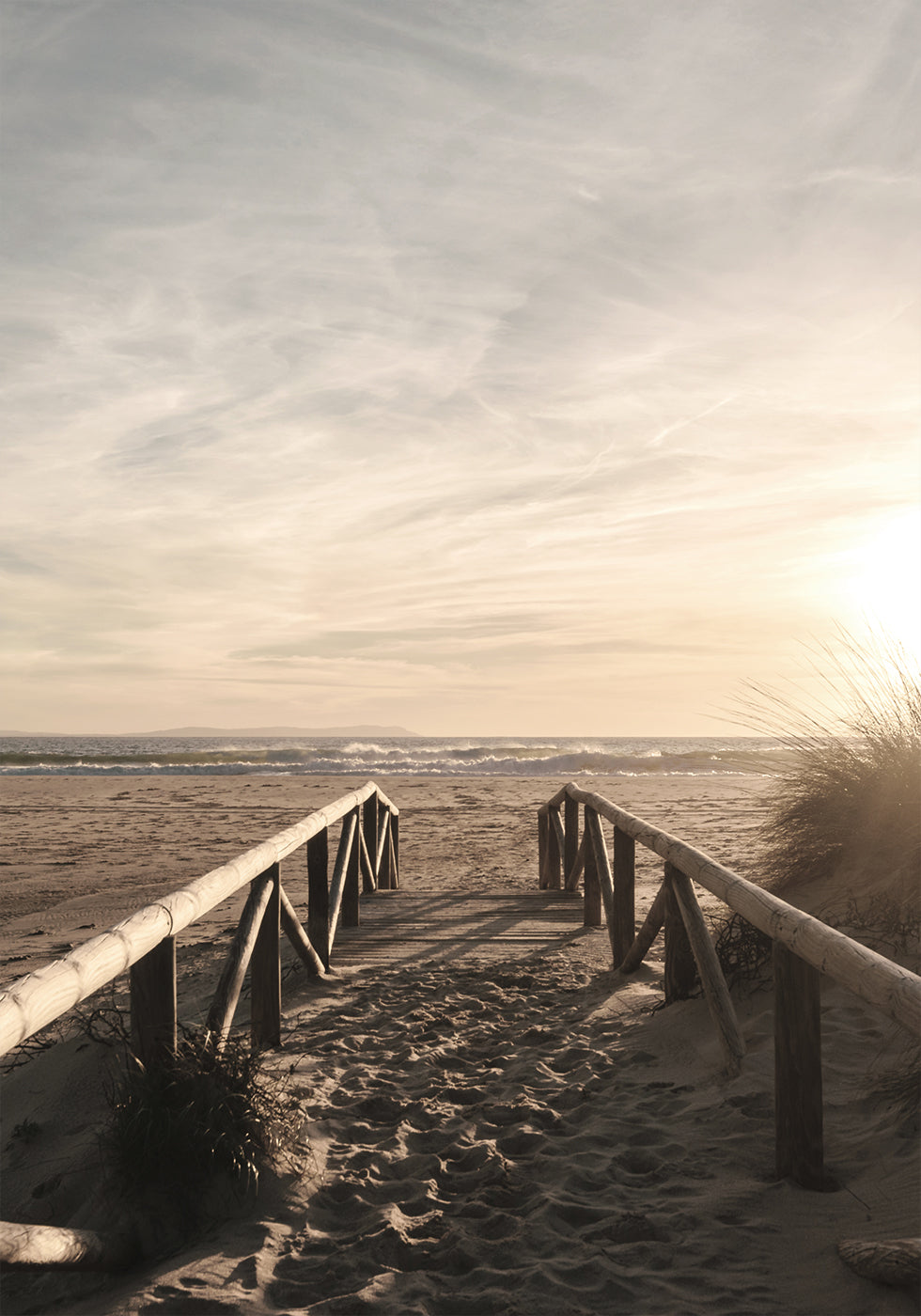 Wooden Pathway to the Ocean Plakat