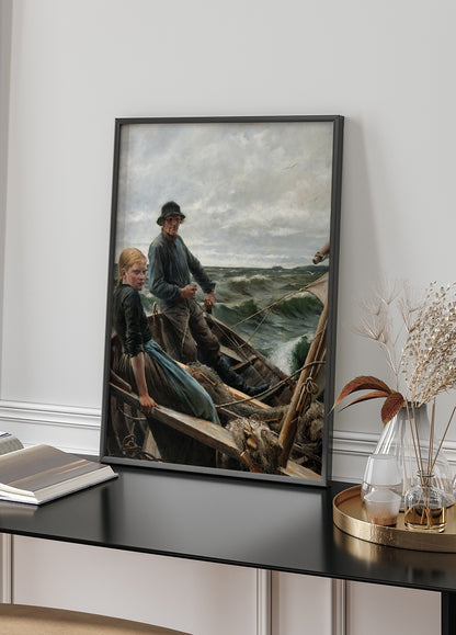 At Sea By Albert Edelfelt Plakat