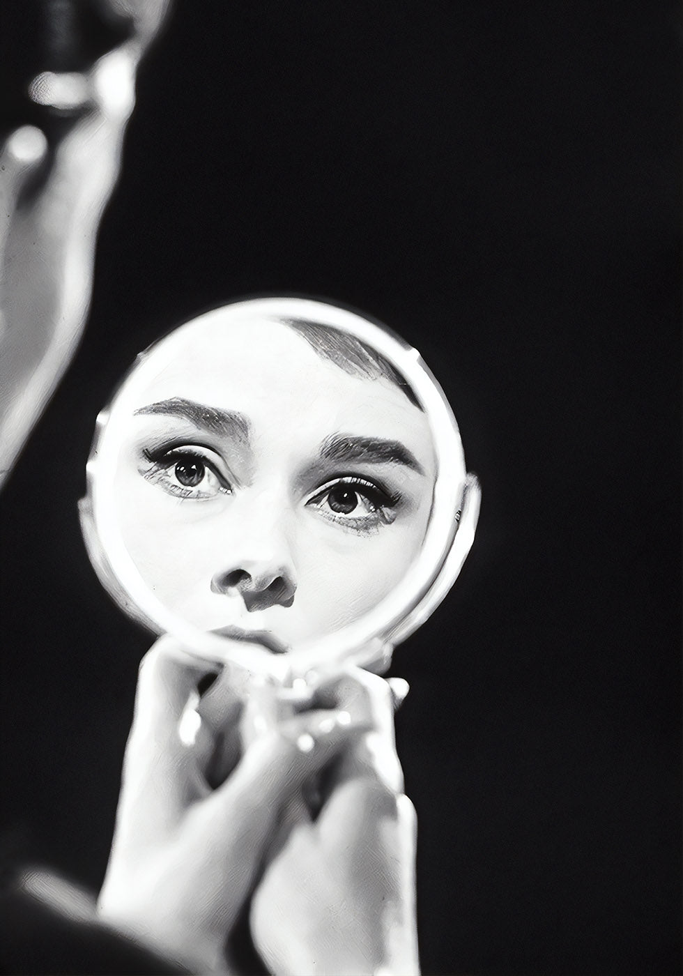 Audrey Hepburn Mirror Plakat