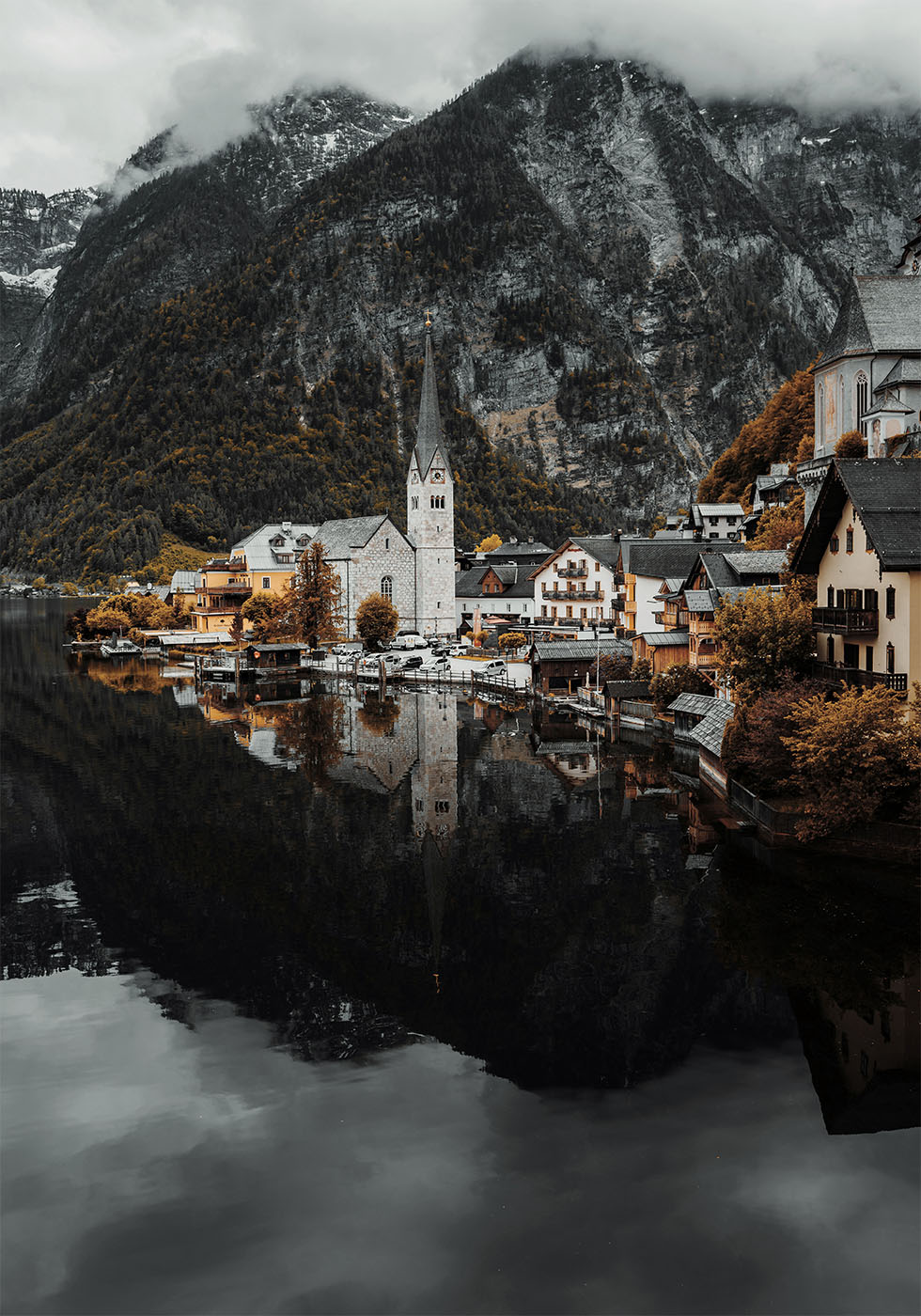 Autumn in Hallstatt Plakat