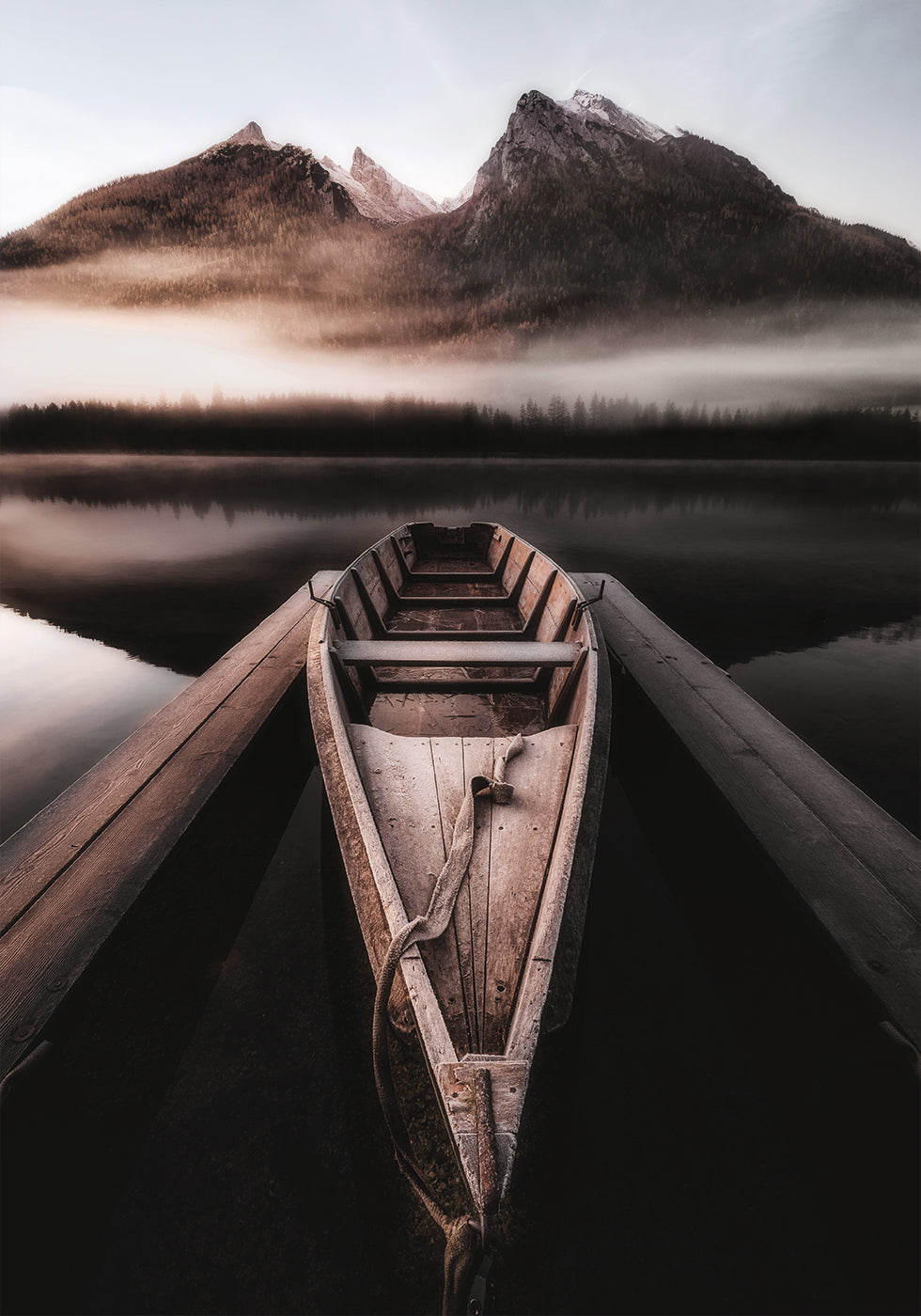 Autumn Lake At Hintersee Plakat