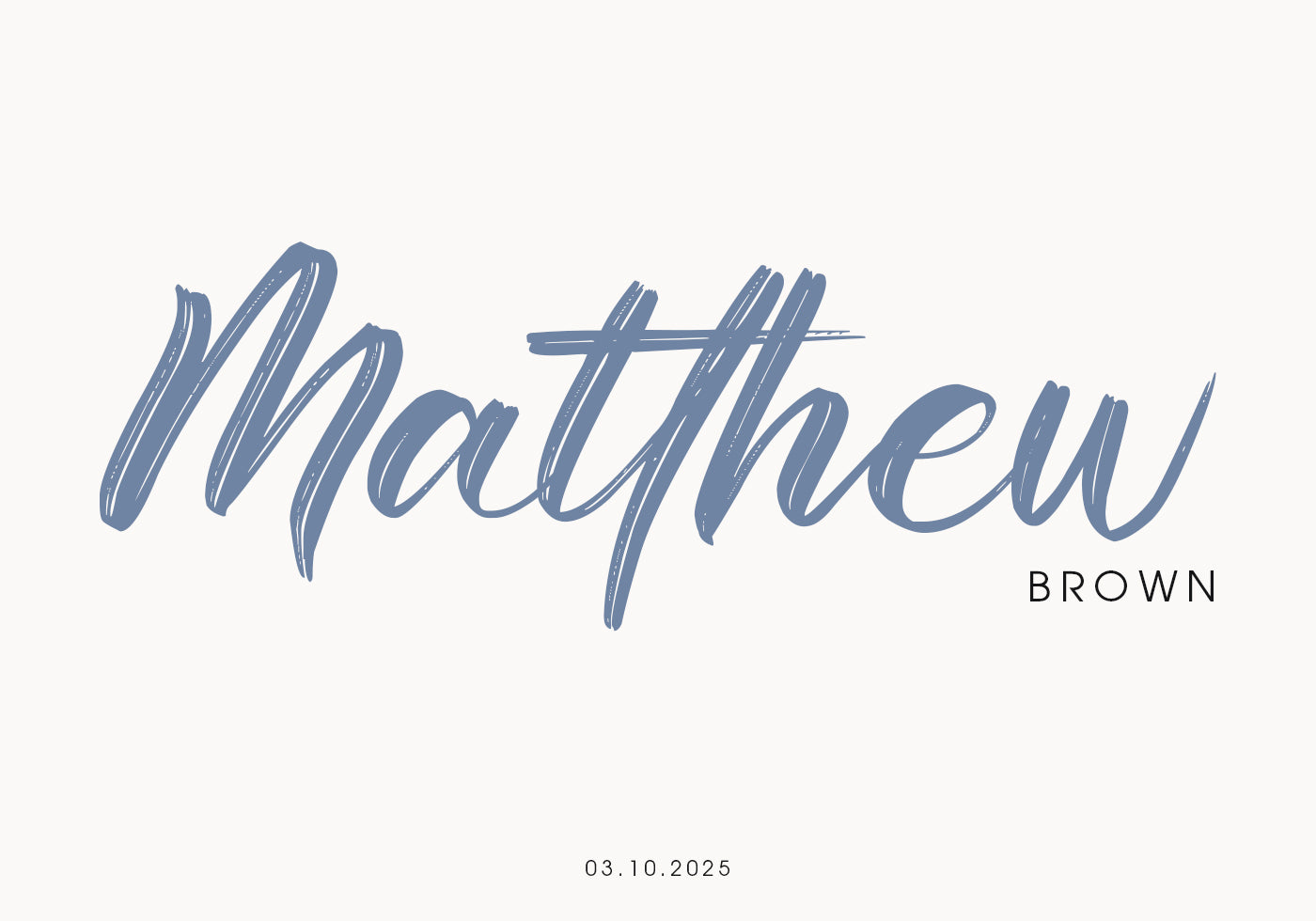 Baby Name Personalized Minimalist Plakat