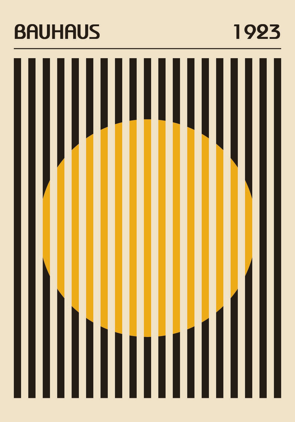 Bauhaus Circle Plakat