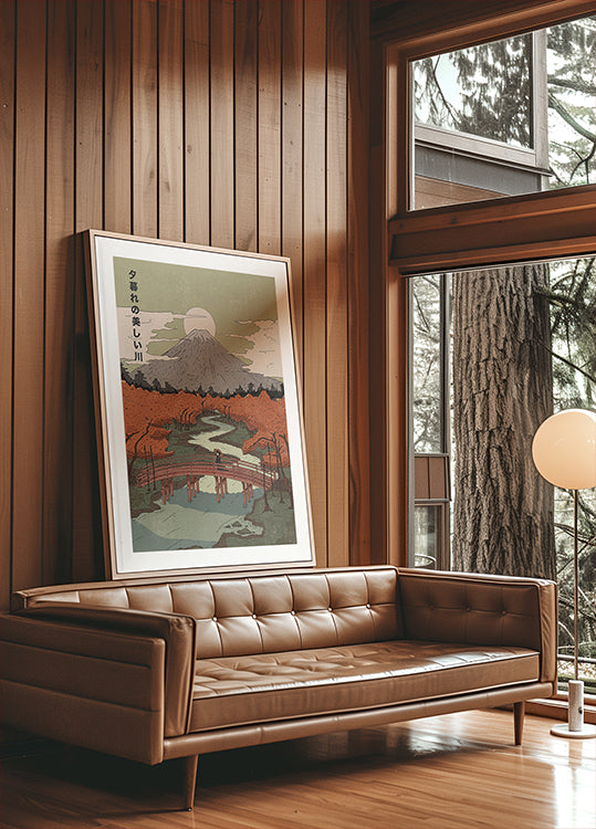 Beautiful River At Dusk Plakat