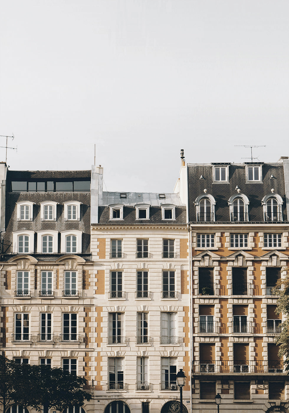 Beautiful Houses in Paris Plakat