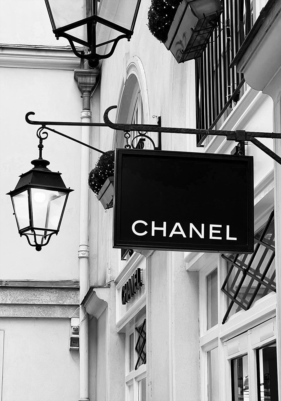 Chanel Paris Black & White Plakat