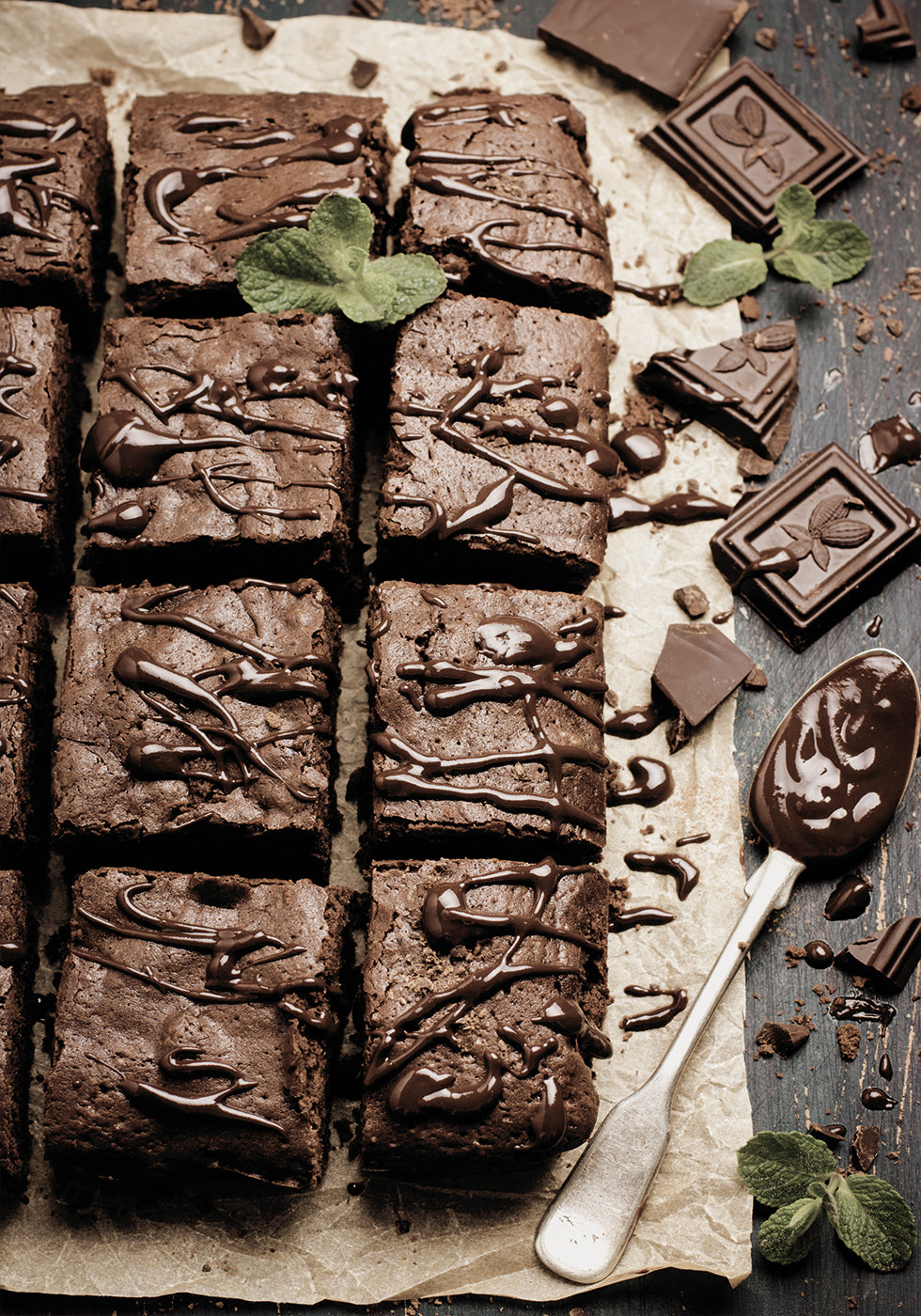 Decadent Chocolate Brownies Plakat