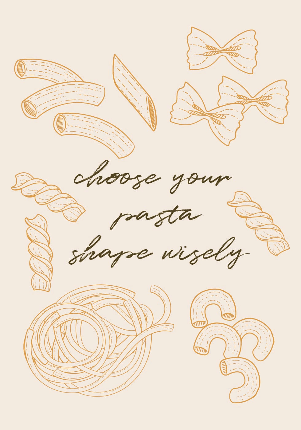 Choose Your Pasta Plakat