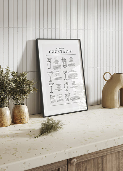 Classic Cocktails Plakat