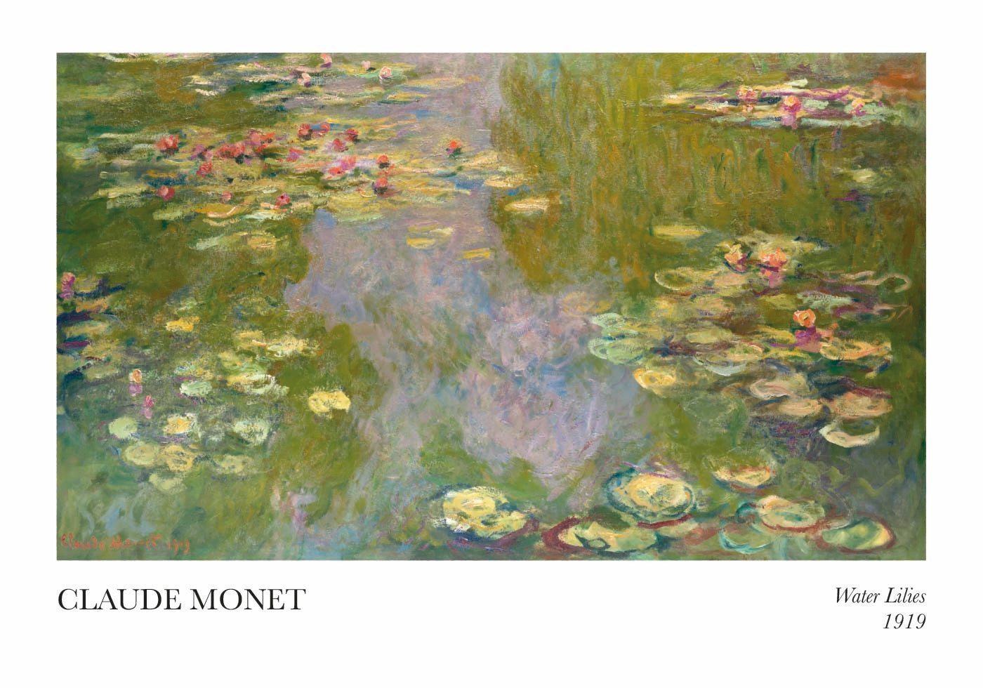 Claude Monet - Water Lilies Plakat