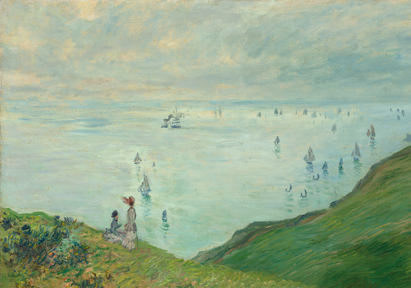 Cliffs at Pourville By Claude Monet Plakat