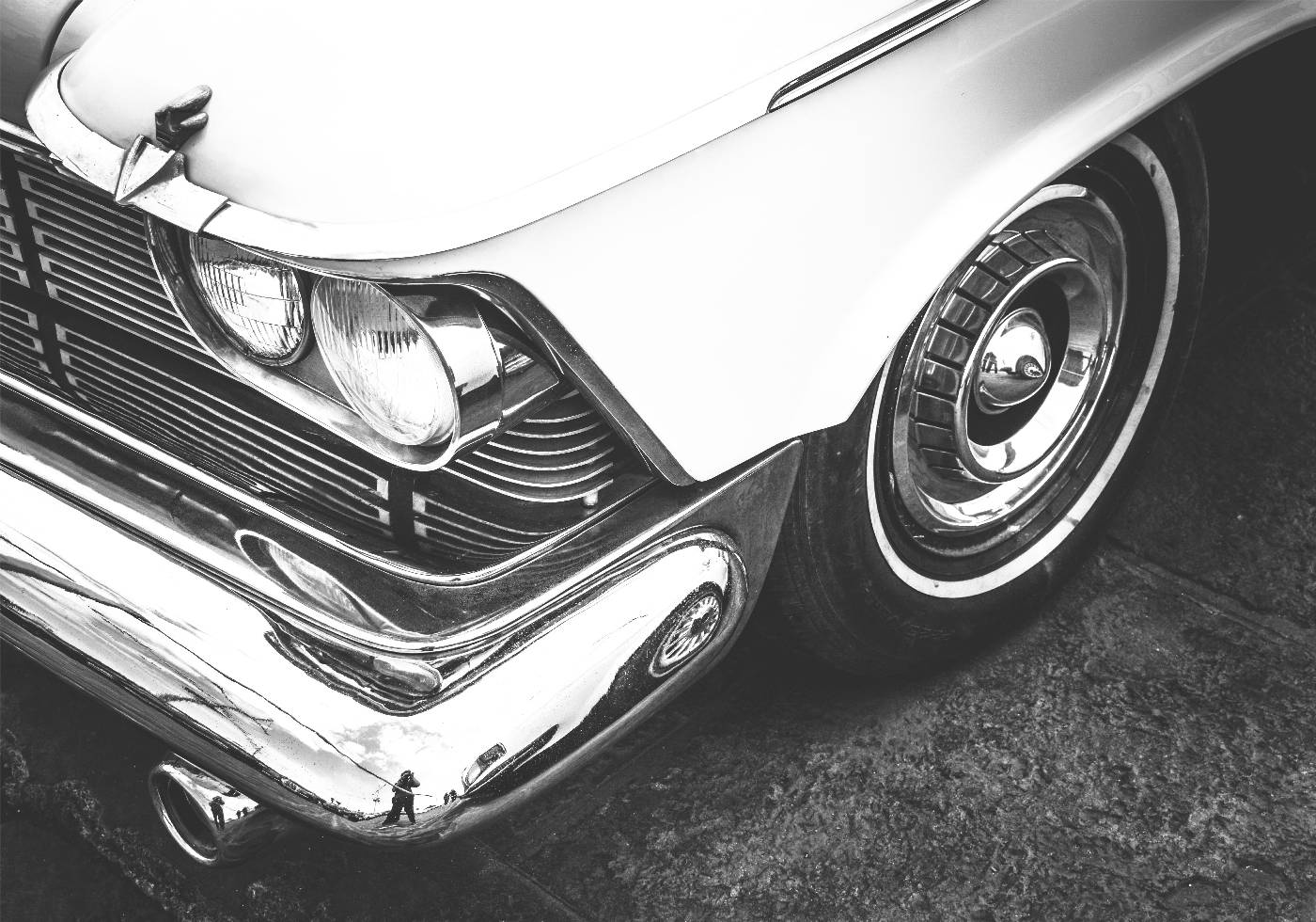 Close-Up Vintage Car Plakat - Posterbox.no