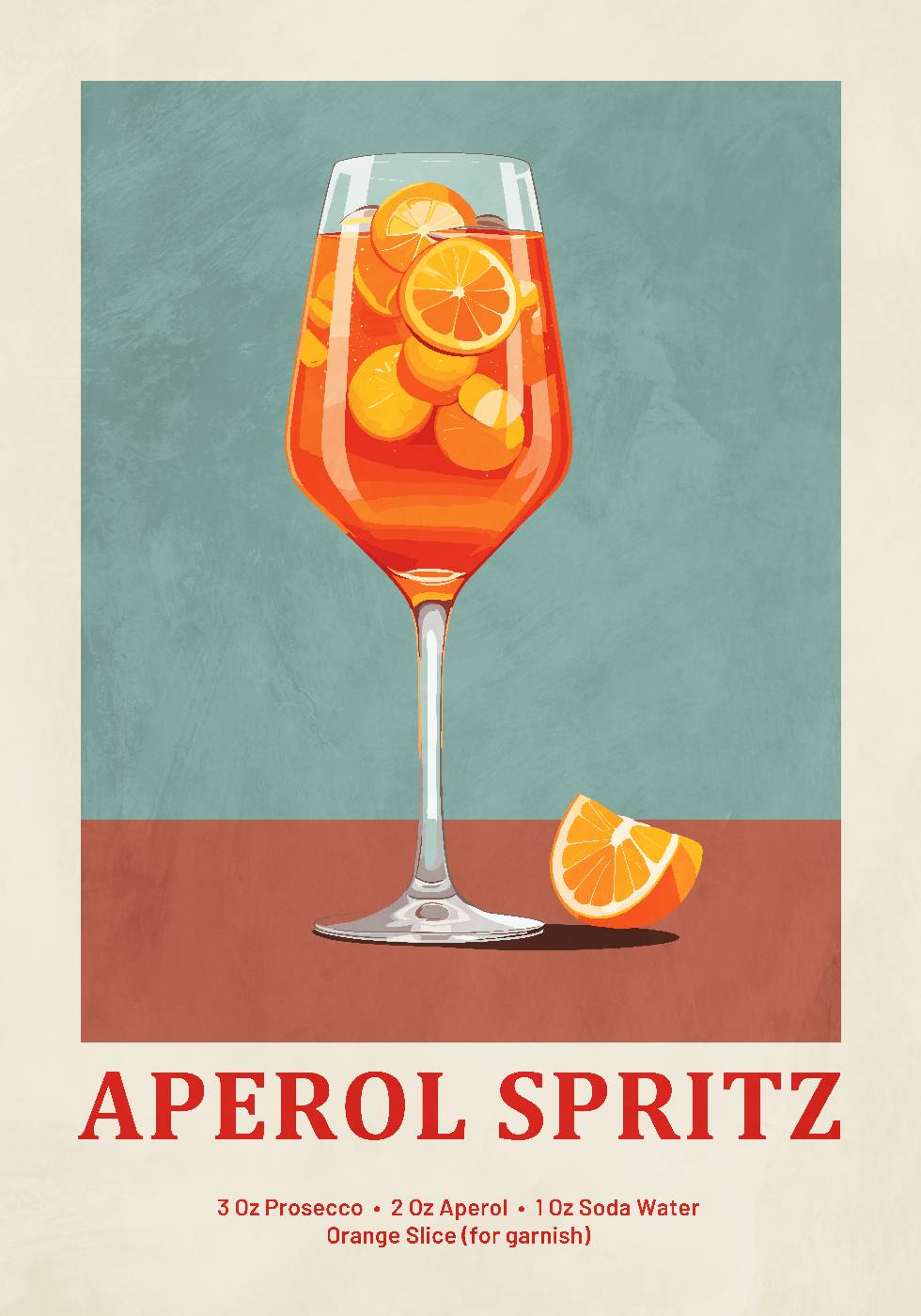 Aperol Spritz Recipe Plakat