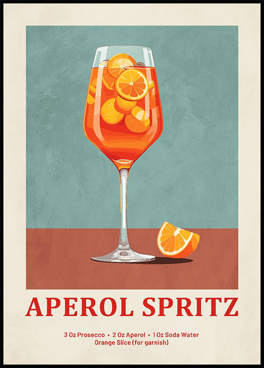 Aperol Spritz Recipe Plakat