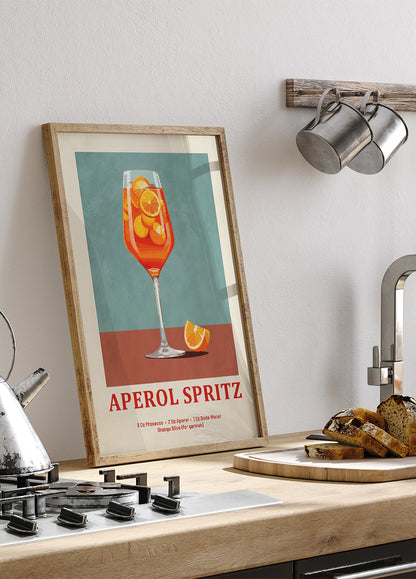 Aperol Spritz Recipe Plakat