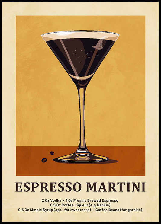 Espresso Martini Plakat