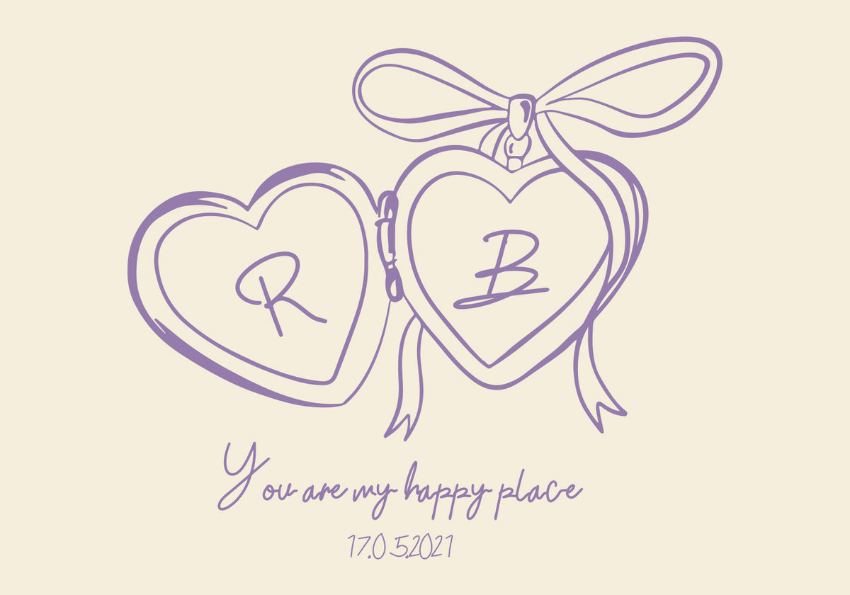 Personalized Couple Locke Plakat