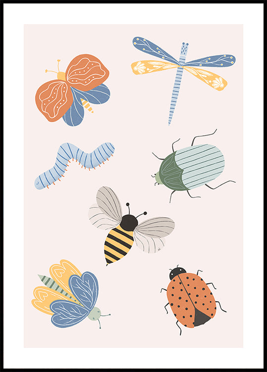 Cute Bugs Ratio2x3 Plakat