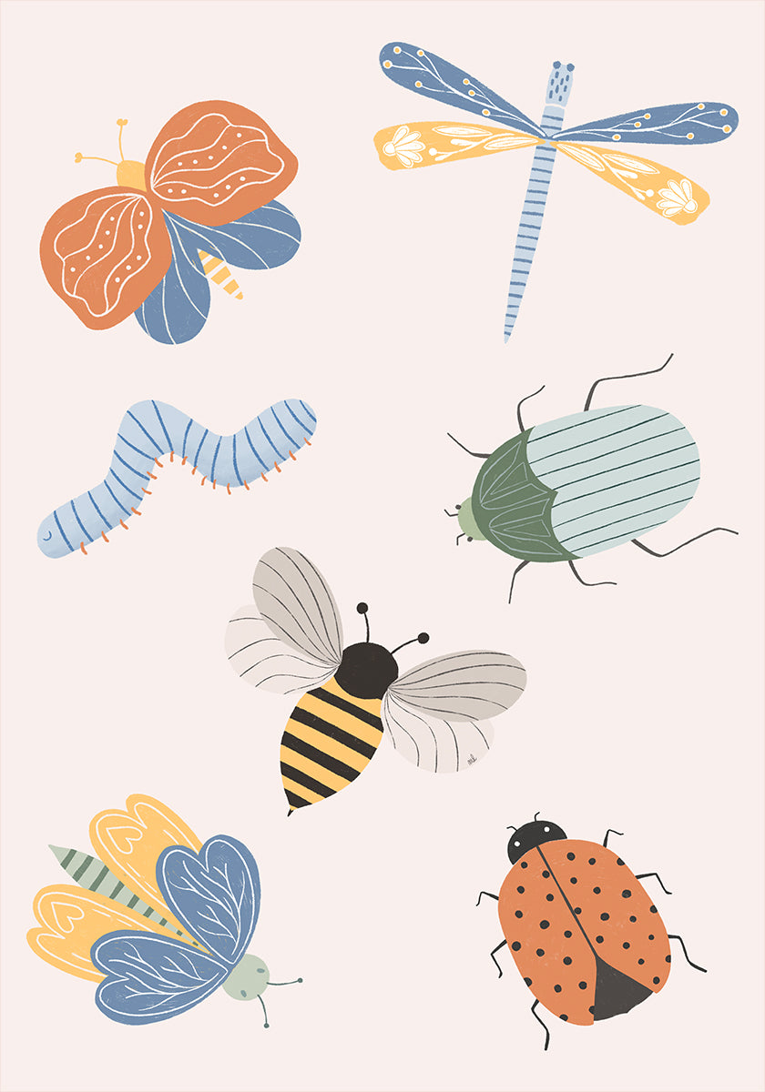 Cute Bugs Ratio2x3 Plakat