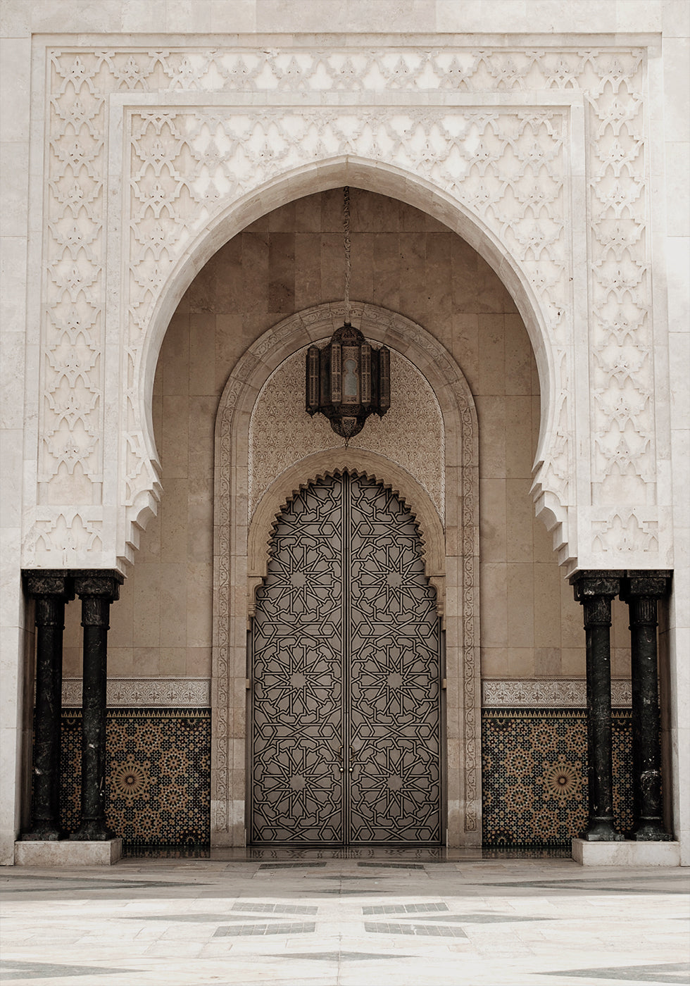 Door of the Hassan II Mosque, Casablanca  Plakat