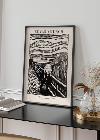 The Scream by Edvard Munch Plakat