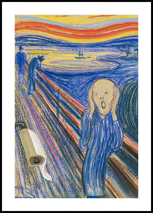 The Scream - Toilet Paper Edition Plakat