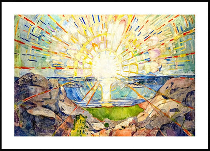 The Sun by Edvard Munch plakat