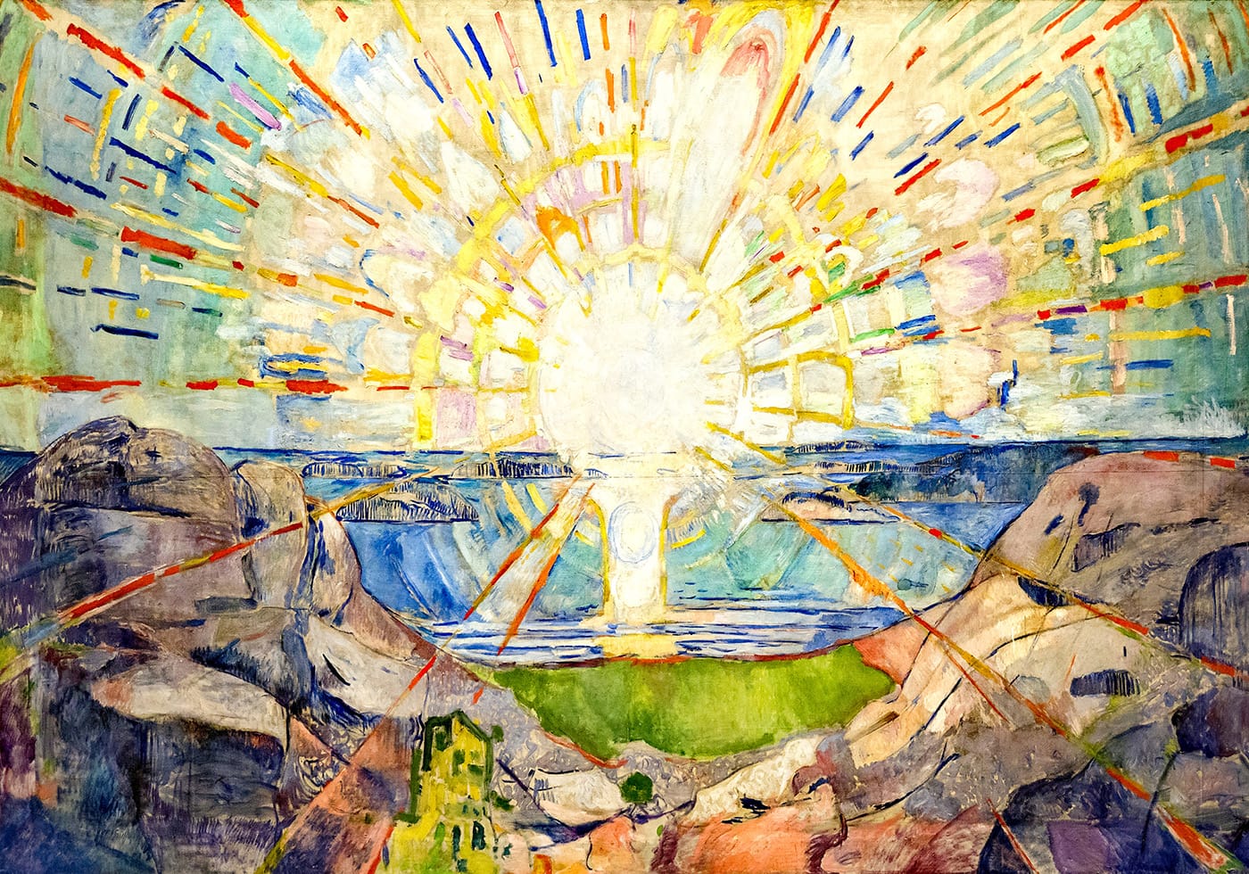 The Sun by Edvard Munch plakat