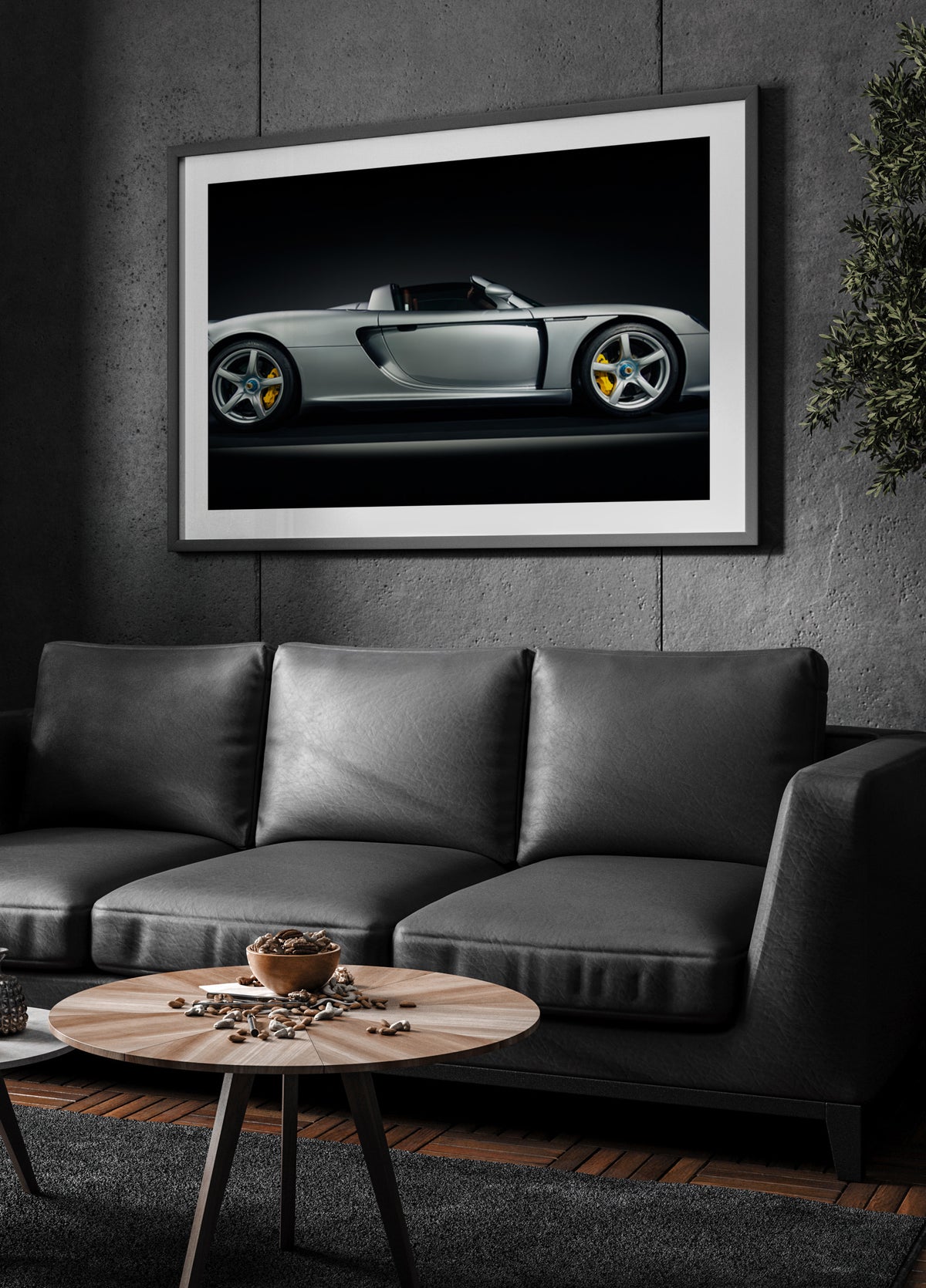 Elegant Silver Supercar