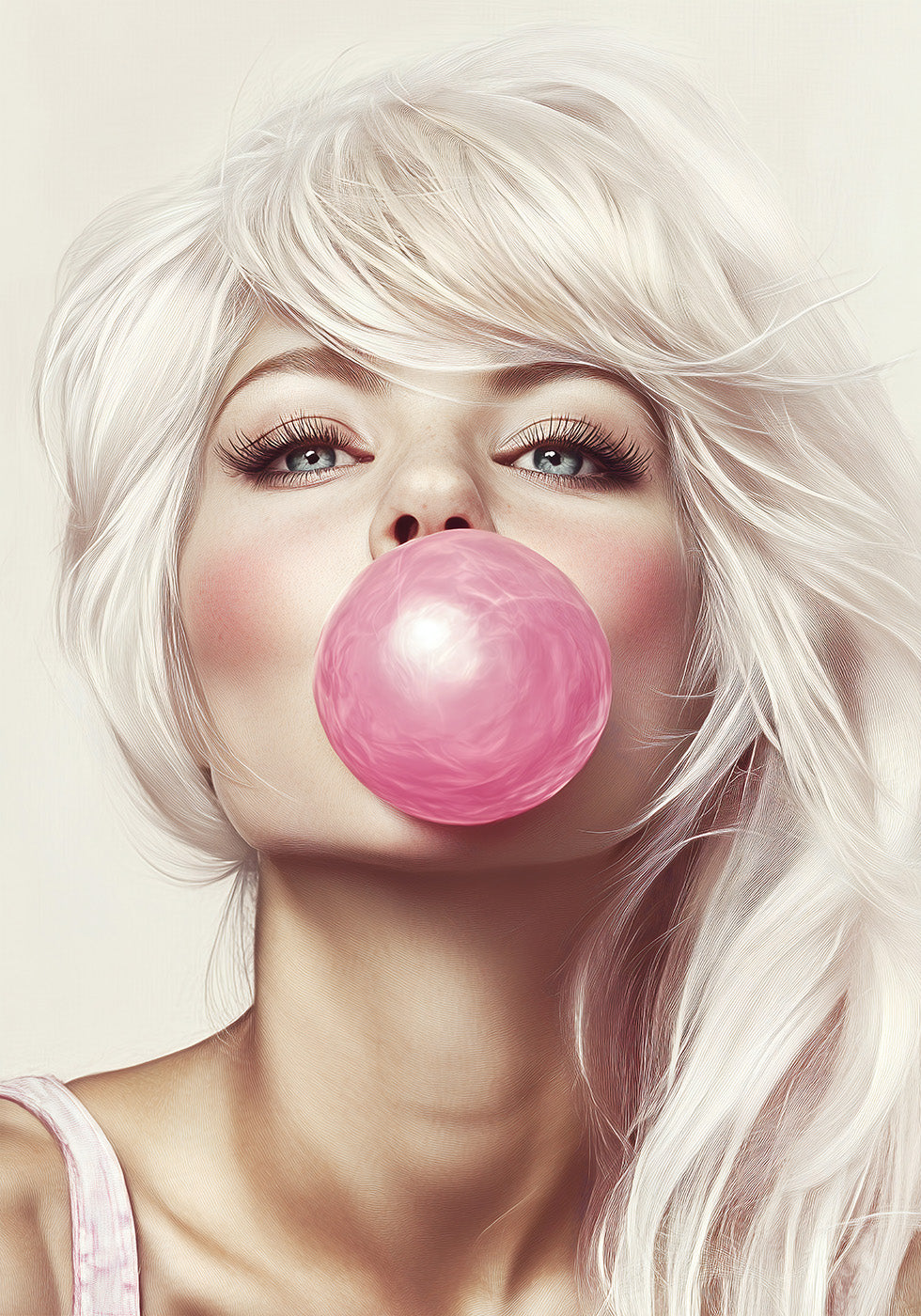 Bubblegum Beauty Trend Plakat