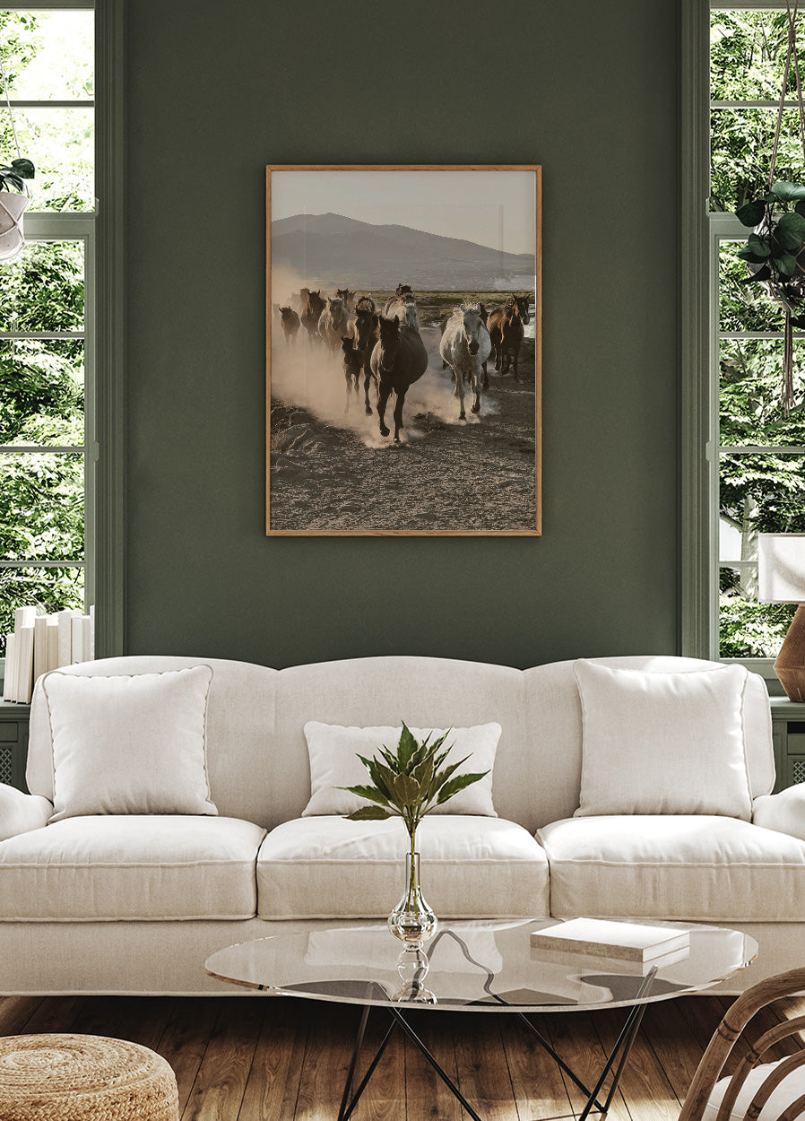 Flock of Wild Horses Plakat