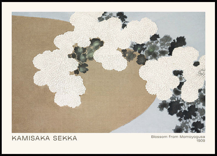 Blossom from Momoyogusa, Japanese floral abstract Plakat