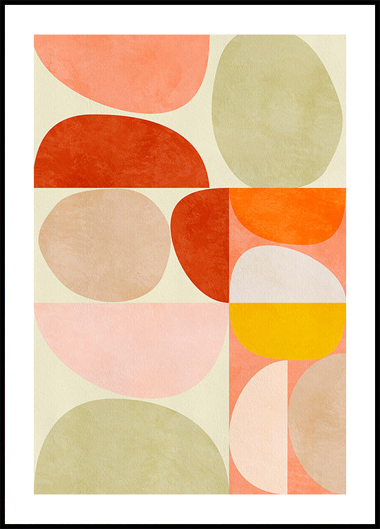 Pastel Geometry Plakat