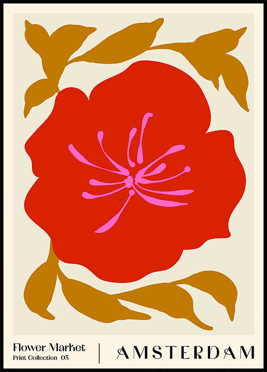 Flower Market. Amsterdam Plakat